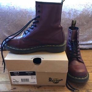 Cherry Red Dr Martens Boots 🍒